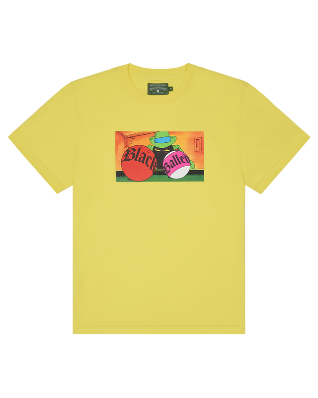 Black Balled Tee Yellow