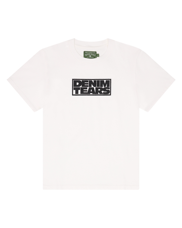 Larmes de Denim Tee White