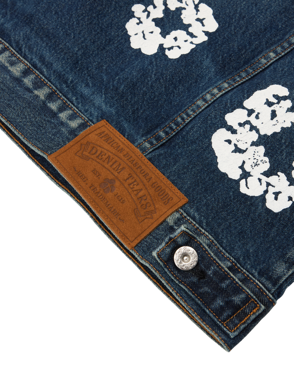 Cotton Wreath Denim Jacket Dark Wash – DENIM TEARS