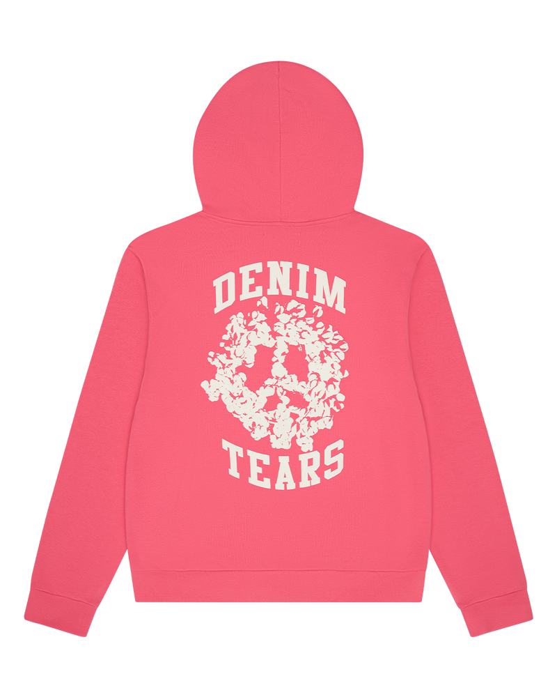 Denim University Zip Hoodie Pink