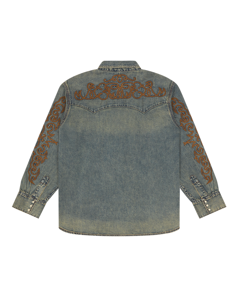 Western Denim Button Up Shirt