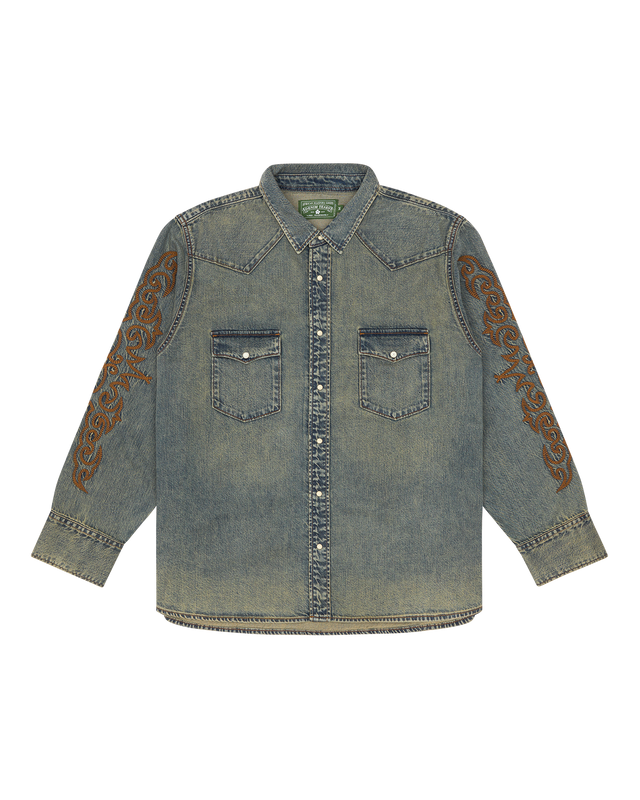 Western Denim Button Up Shirt