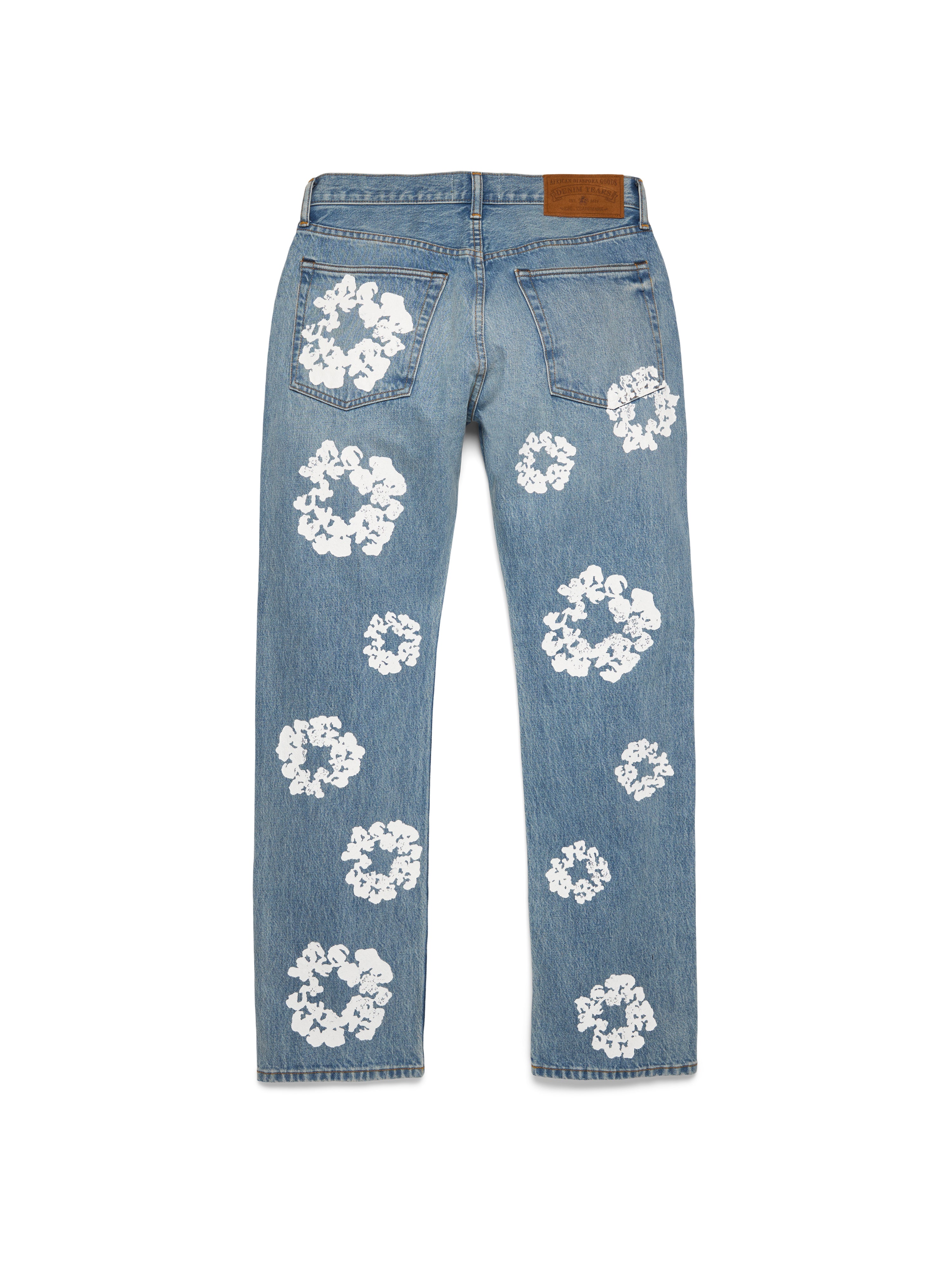 Straight Cotton Wreath Denim Pant Light Wash – DENIM TEARS