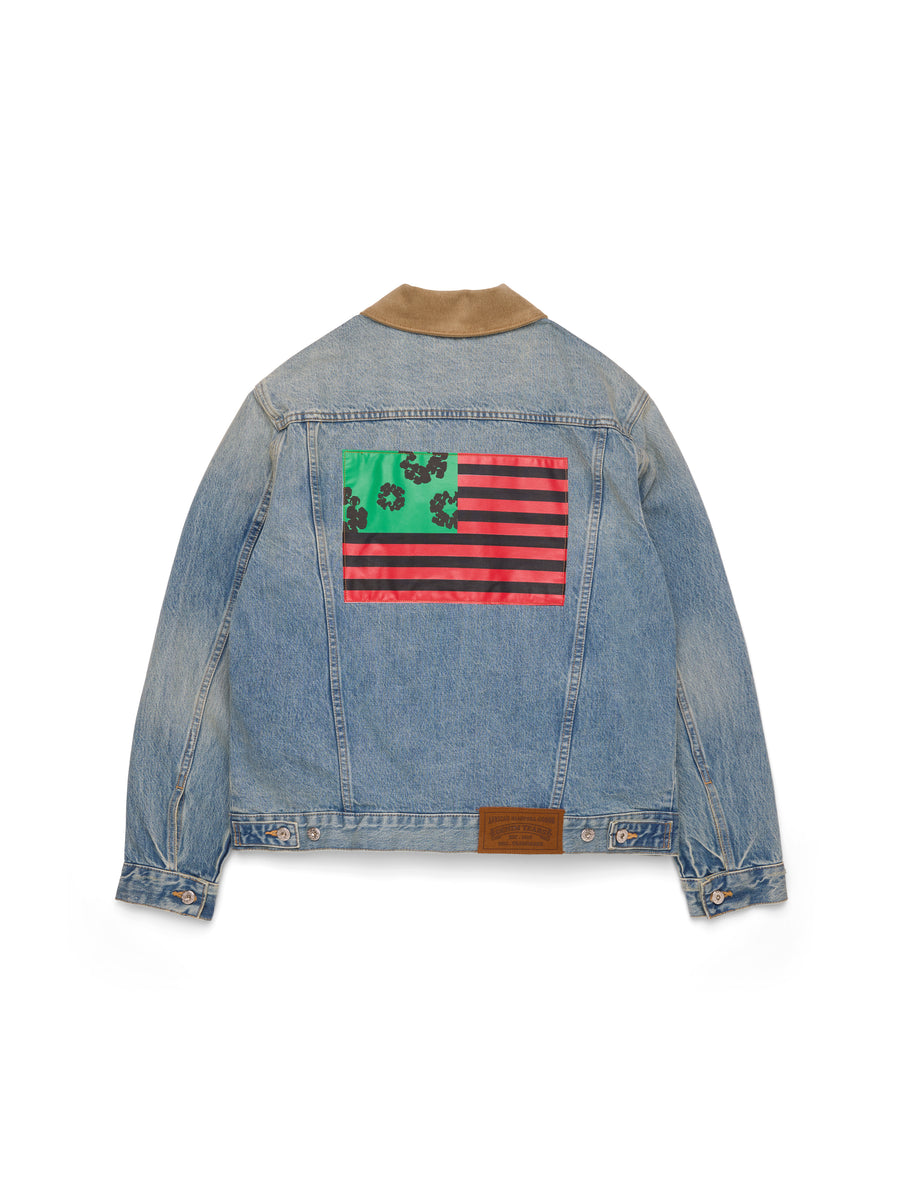 Flag Denim Jacket Light Wash – DENIM TEARS