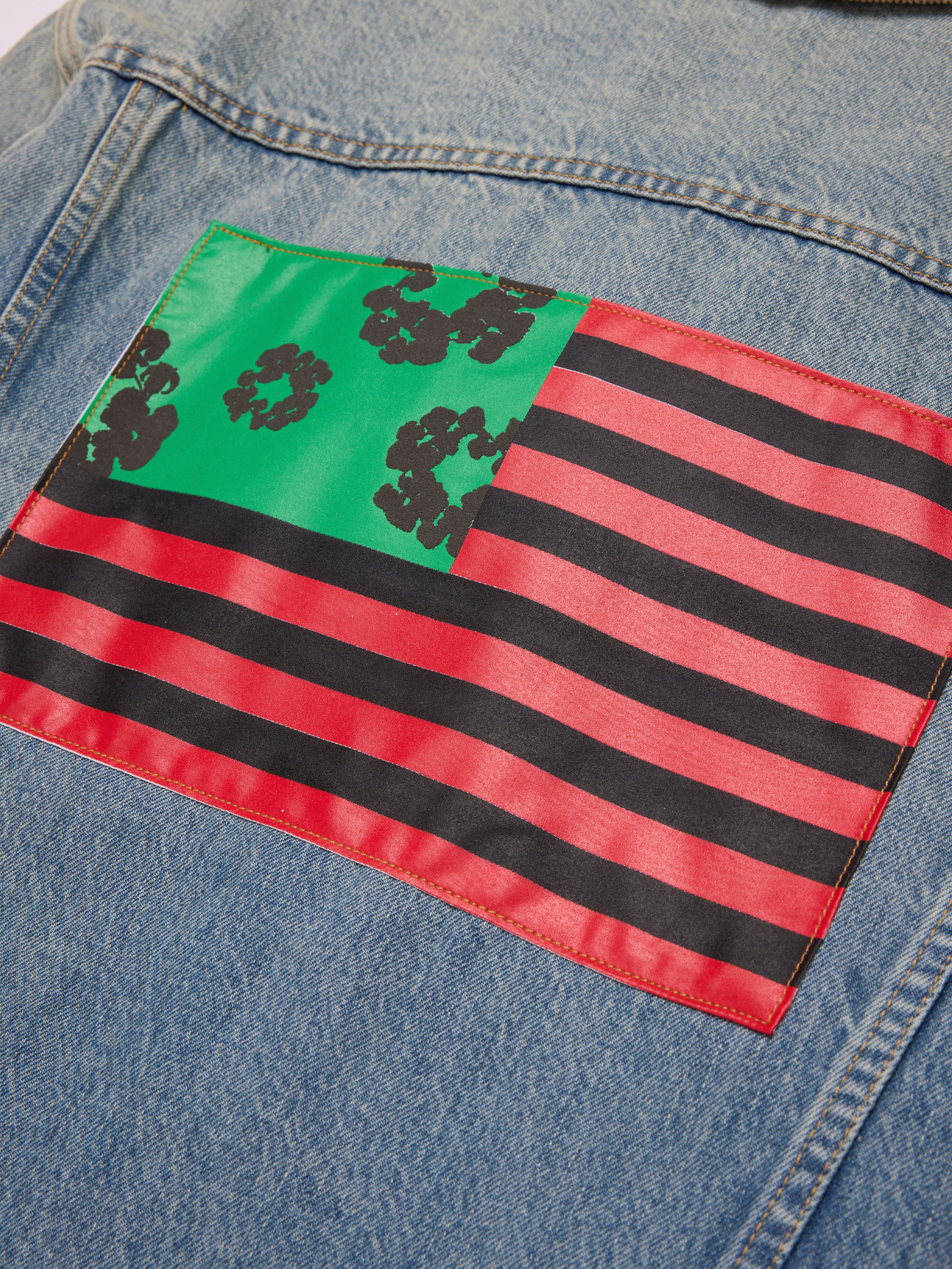 Flag Denim Jacket Light Wash – DENIM TEARS