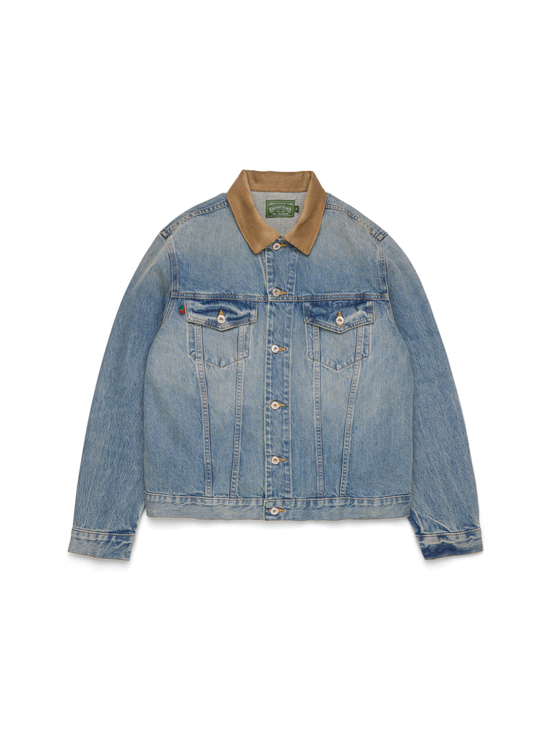 Flag Denim Jacket Light Wash