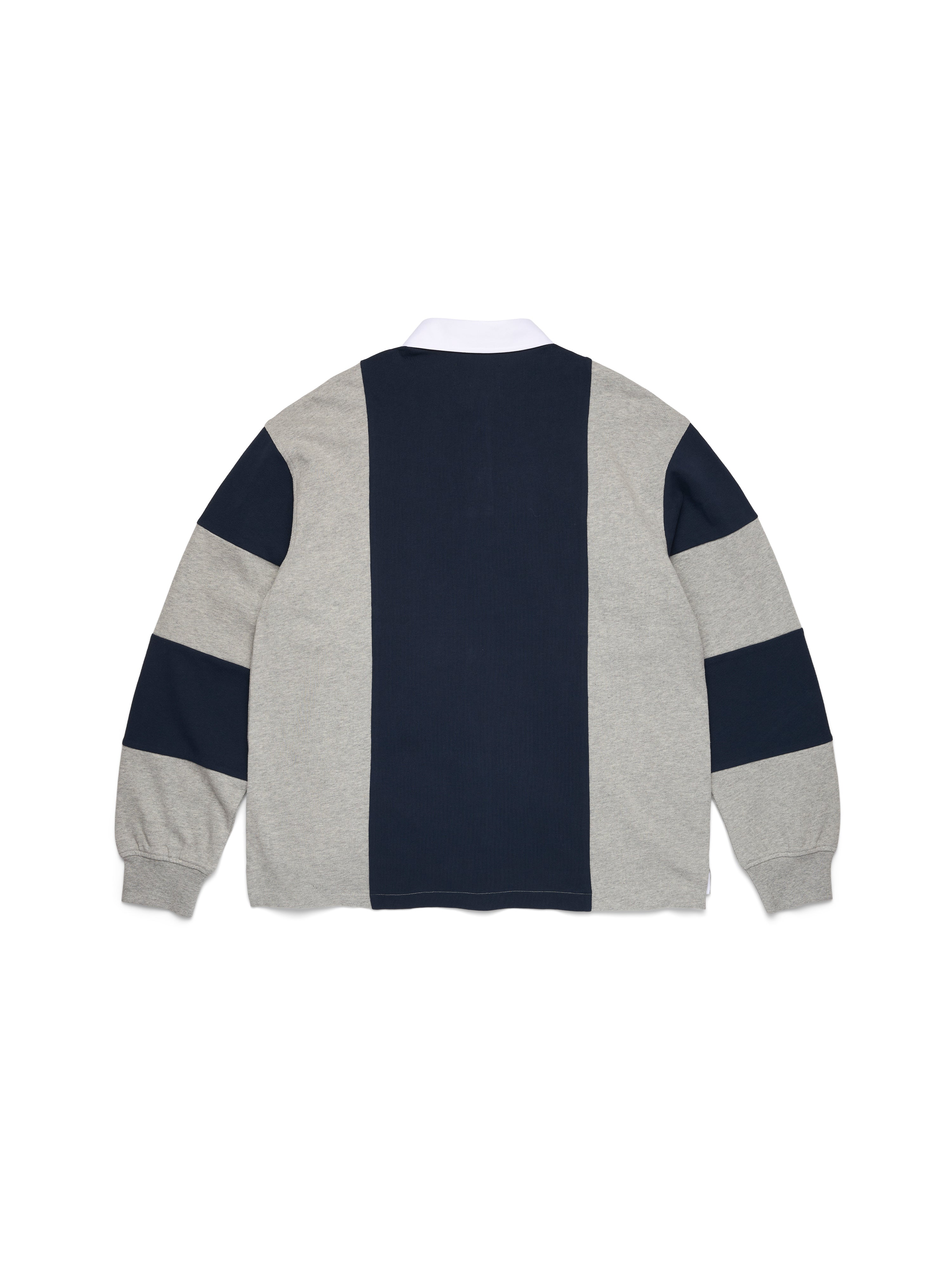 Cotton Wreath Pan-African Flag Rugby Grey/Navy – DENIM TEARS