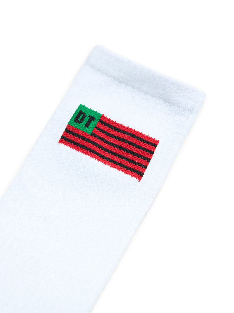 Flag Socks 3-Pack White