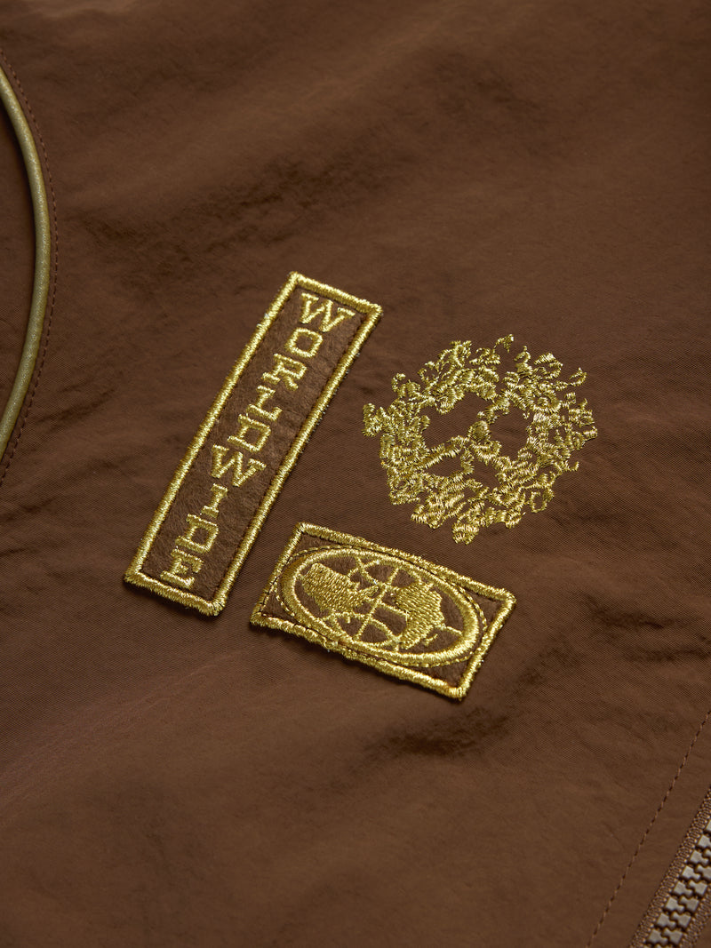 Diaspora Flag Track Jacket Brown
