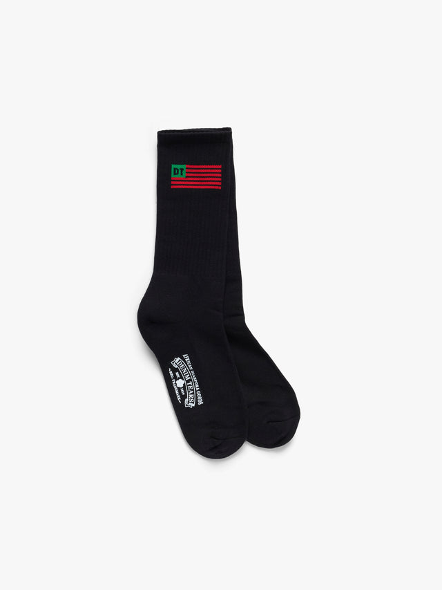 Flag Socks 3-Pack Black
