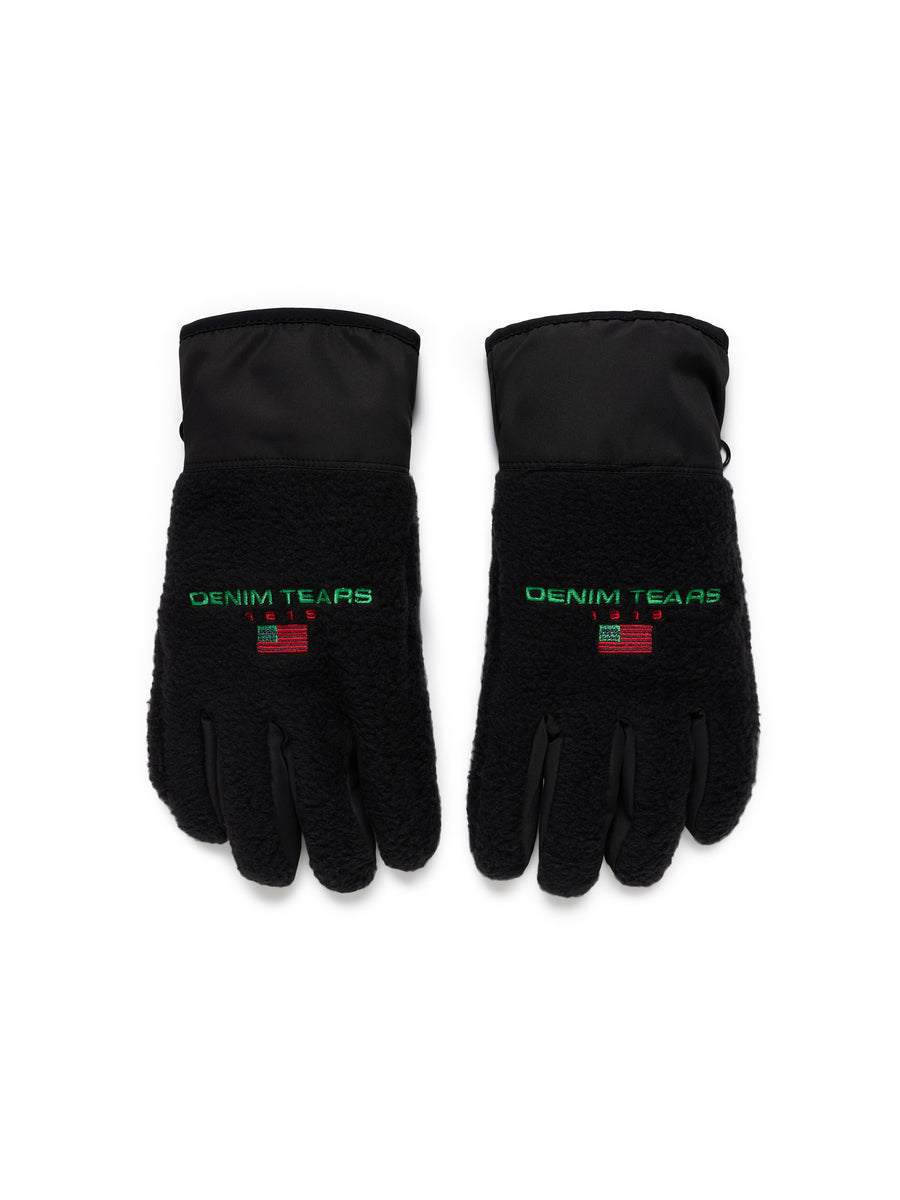 DT Flag Fleece Gloves Black – DENIM TEARS