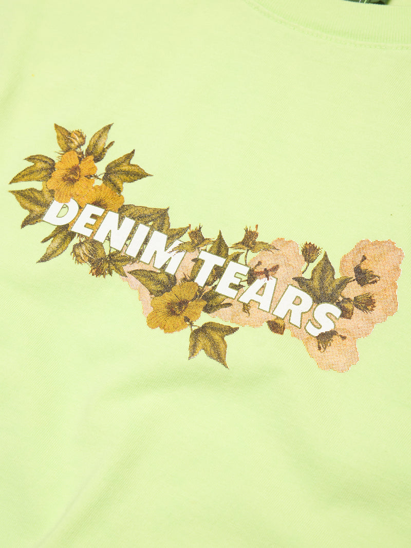 Cotton Floral Logo Lime