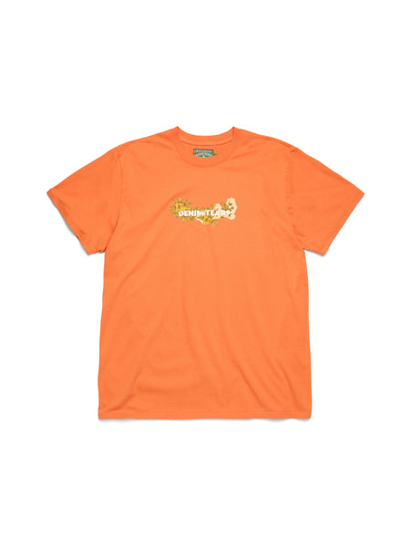 Cotton Floral Logo Tee Orange – DENIM TEARS