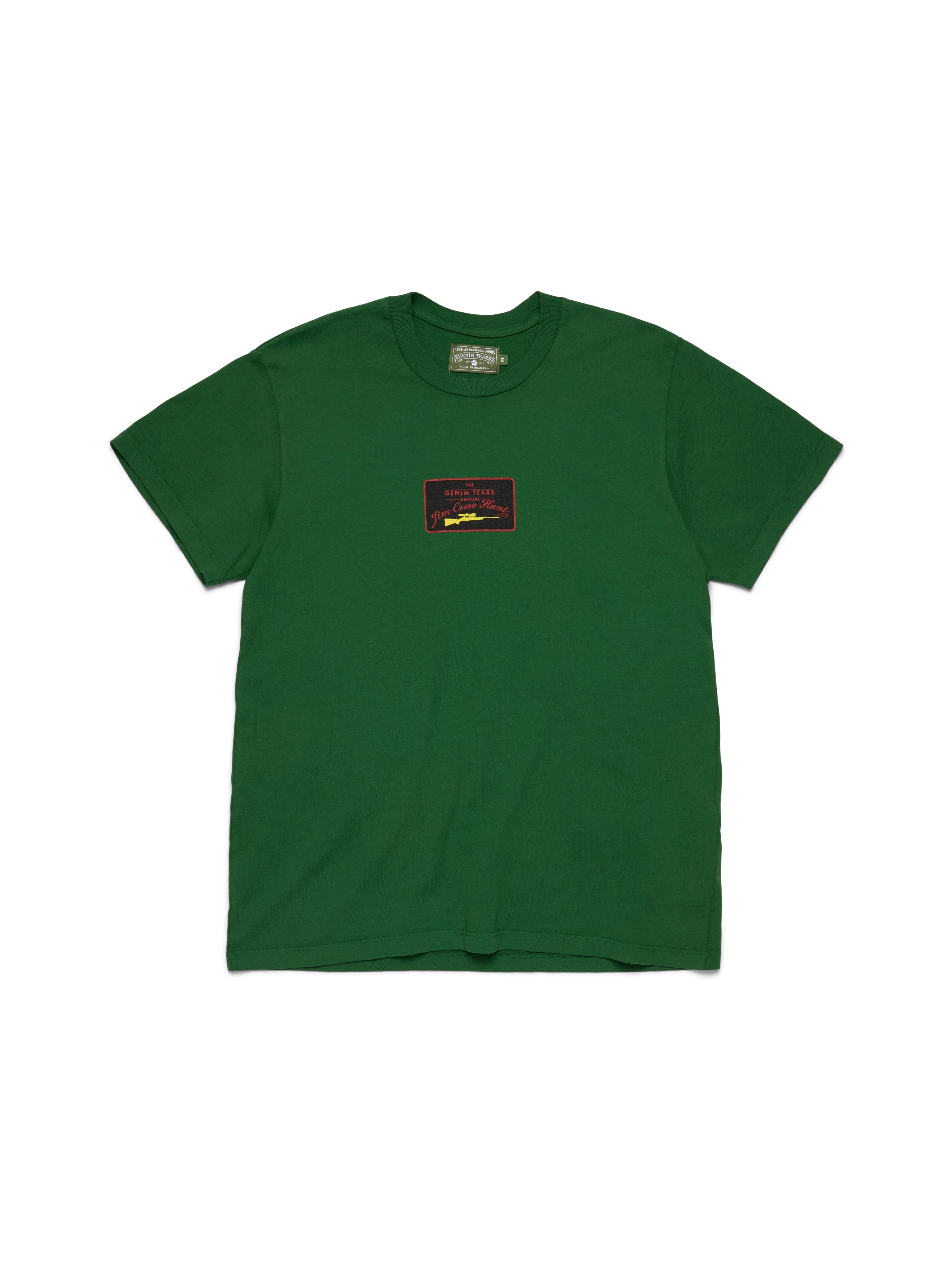 Jim Crow Hunt Tee Green – DENIM TEARS