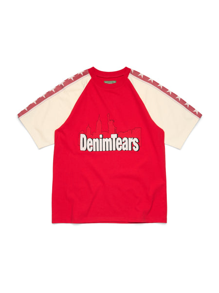 Jacquard City Tee Red – DENIM TEARS