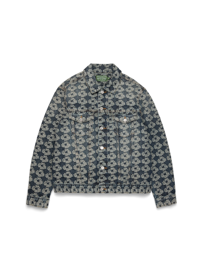 Jacquard Wreath Denim Jacket