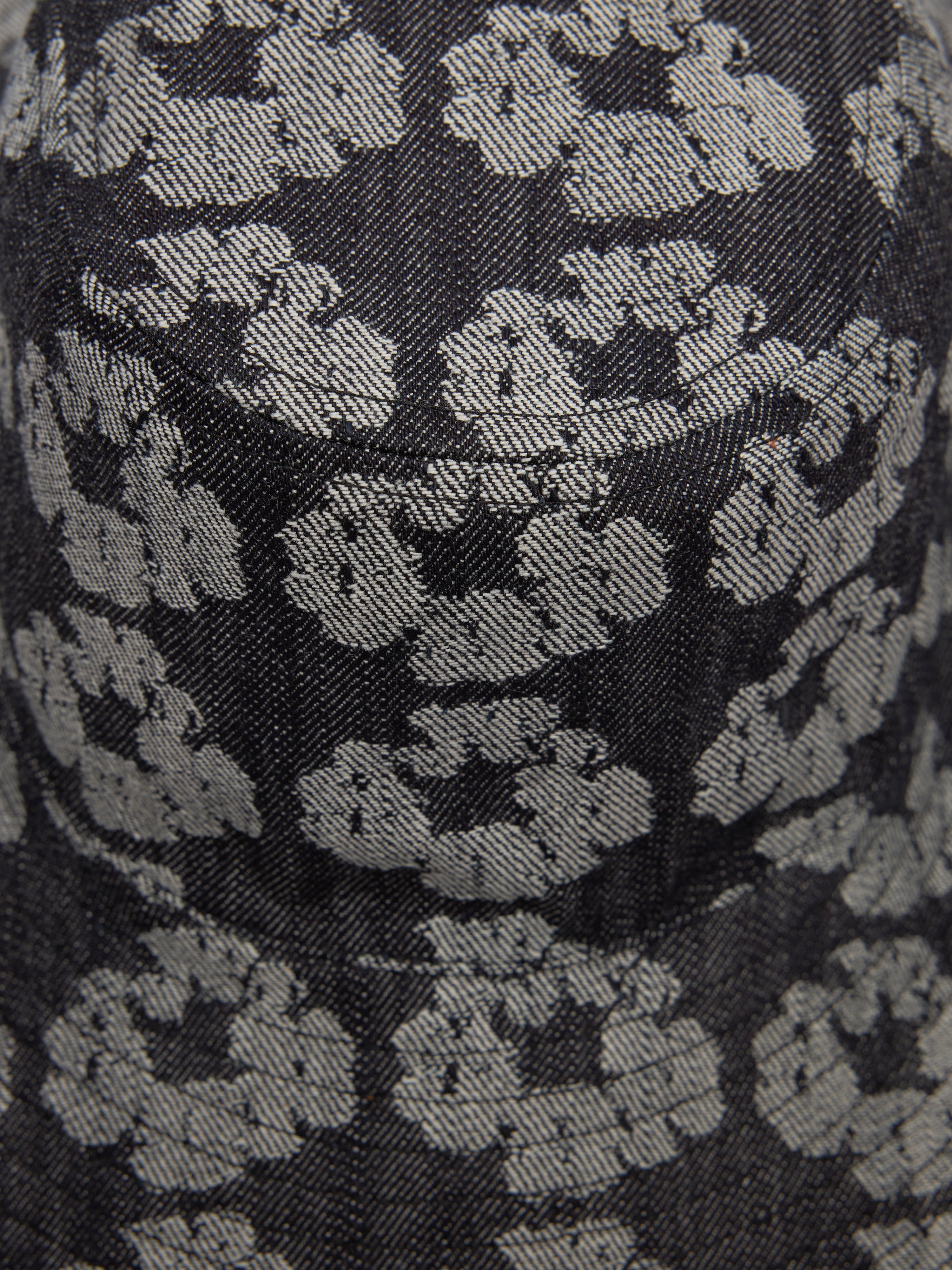 Jacquard Wreath Bucket Hat Washed Black – DENIM TEARS