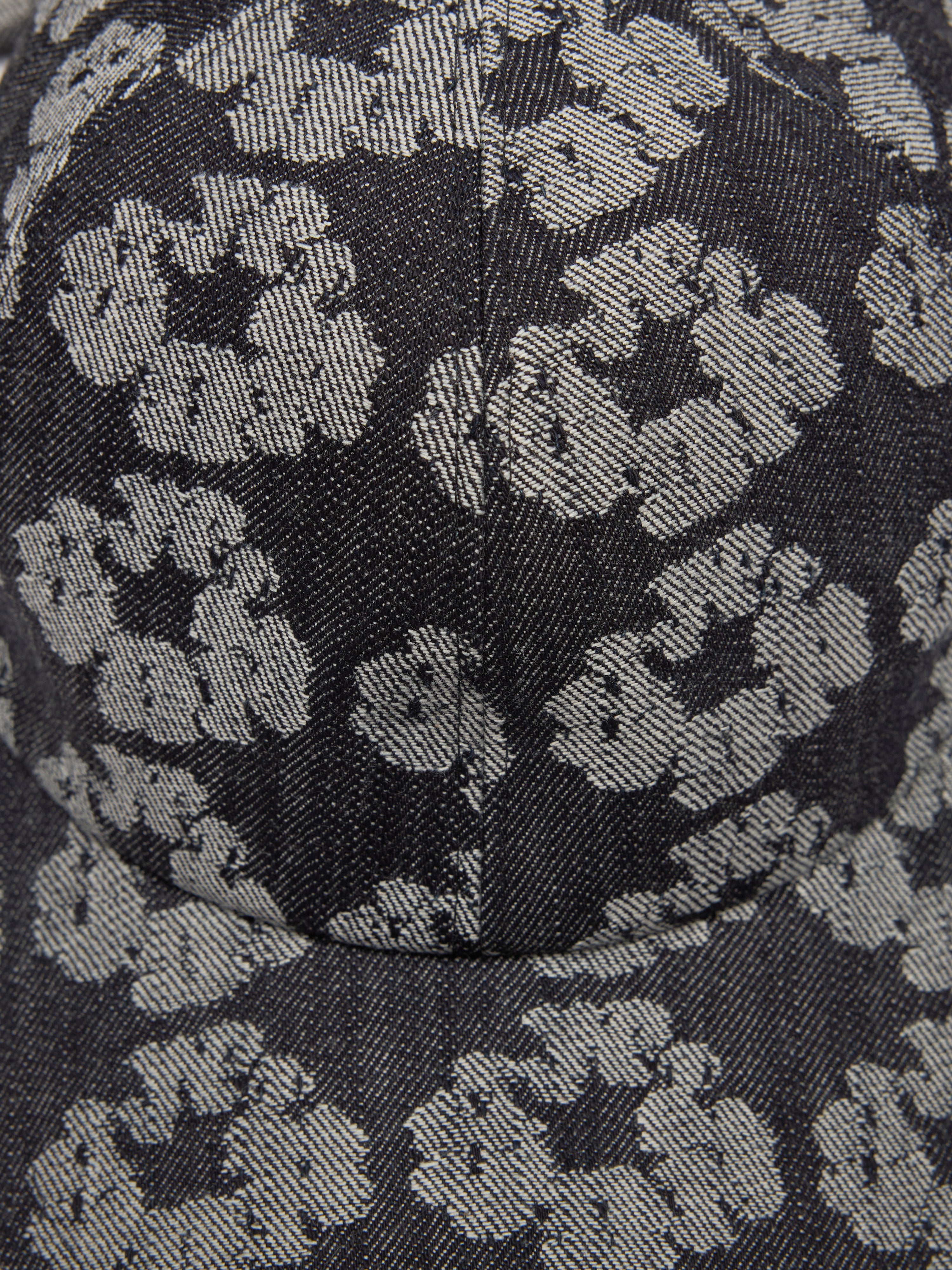 Jacquard Wreath Denim Cap Washed Black – DENIM TEARS
