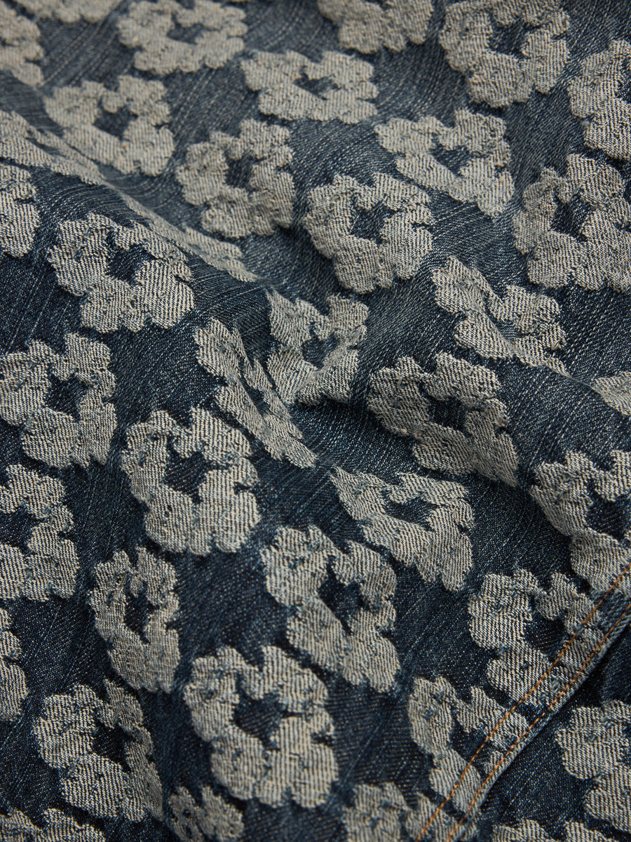 Jacquard Wreath Denim Jacket – DENIM TEARS