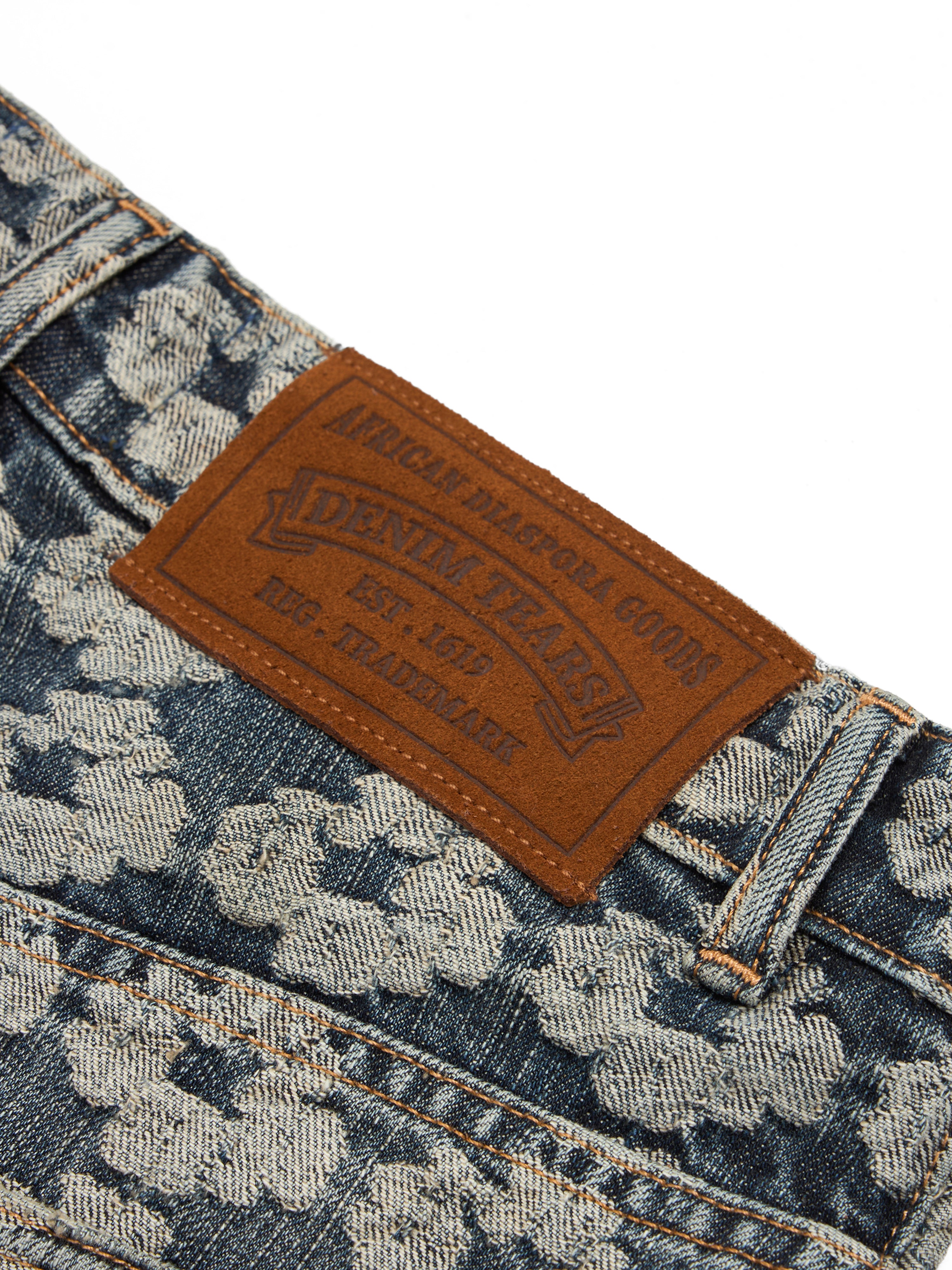 Jacquard Wreath Denim Short – DENIM TEARS