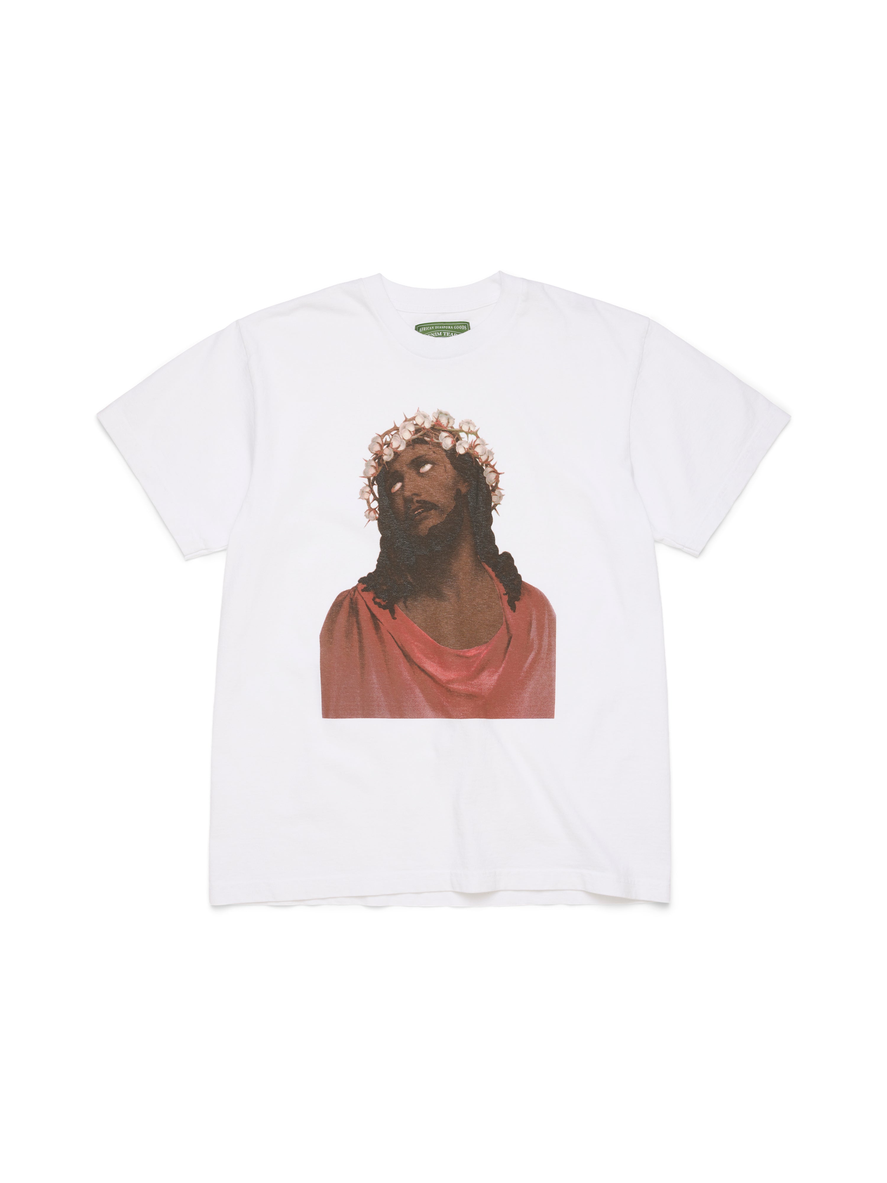 Print S/S Tee　JESUS size S Jesus Tee White – DENIM TEARS