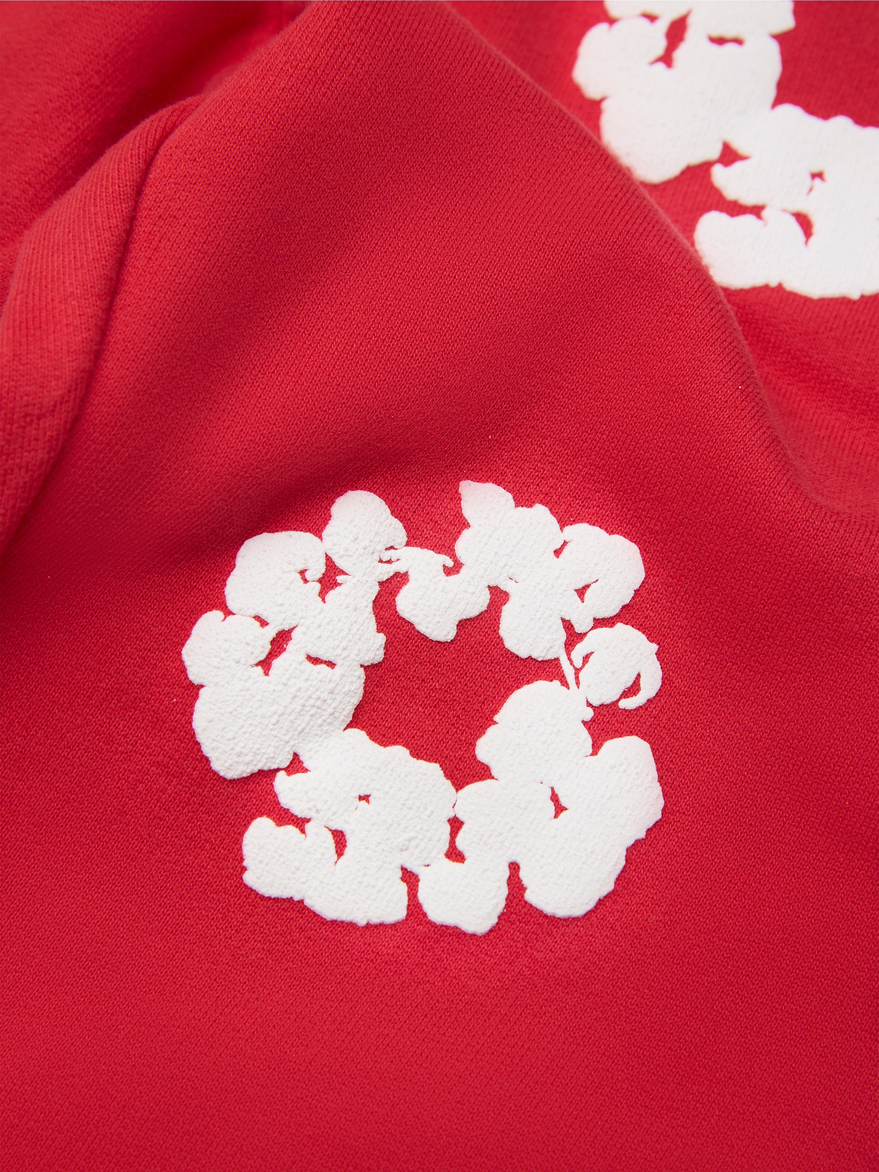 Kids Cotton Wreath Sweatpants Red – DENIM TEARS