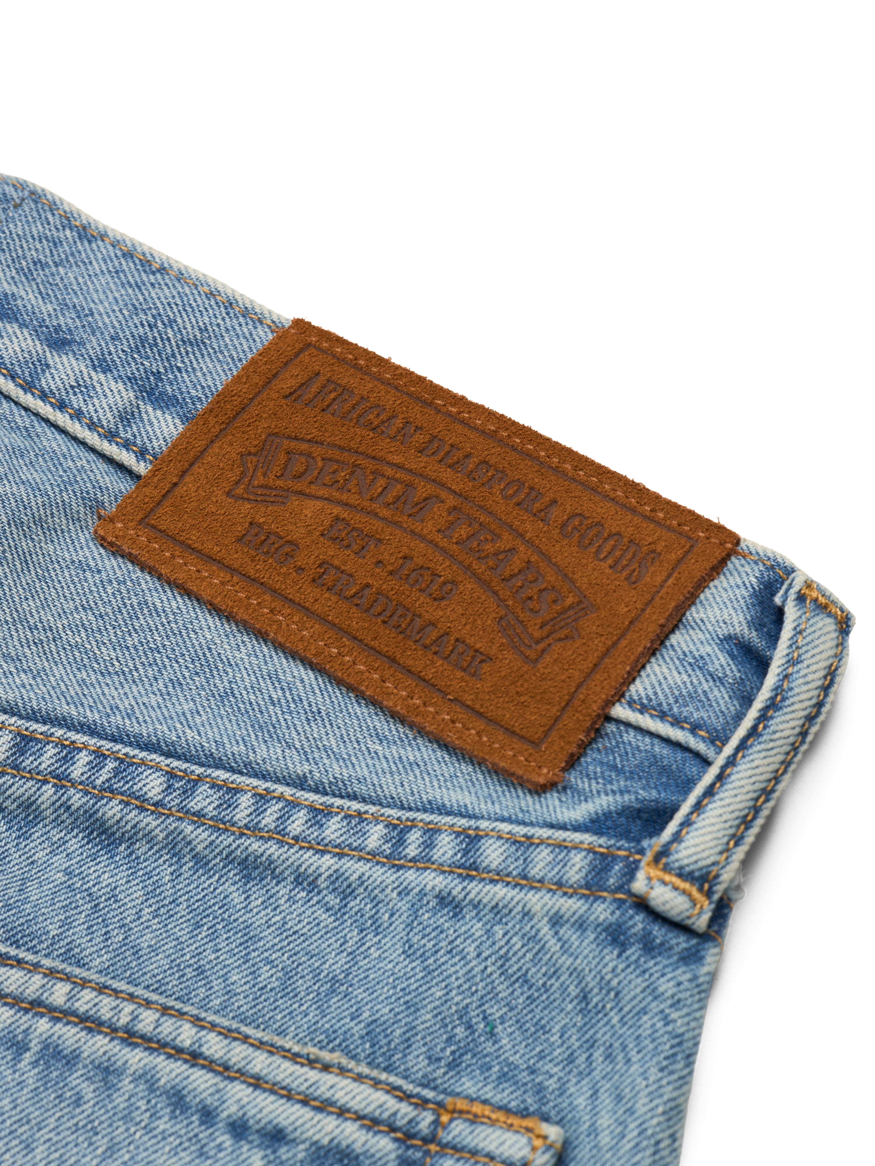 Baggy Cotton Wreath Denim Pant Light Wash – DENIM TEARS