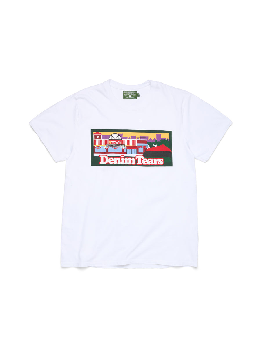 Liberty Rock Skyline Tee White – DENIM TEARS