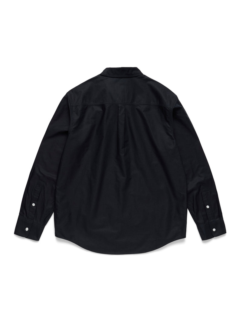 Peace Wreath Oxford Shirt Black