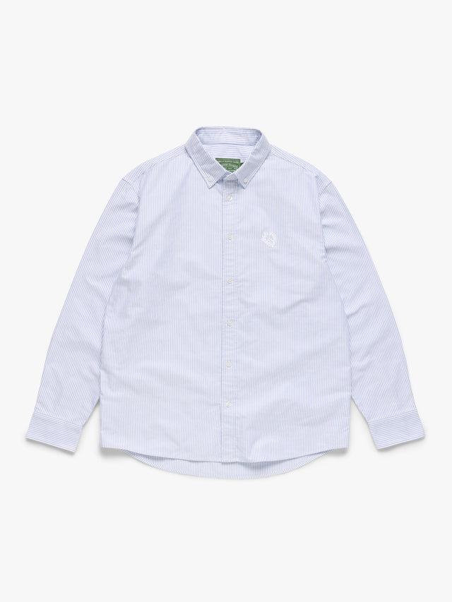 Peace Wreath Oxford Shirt Blue