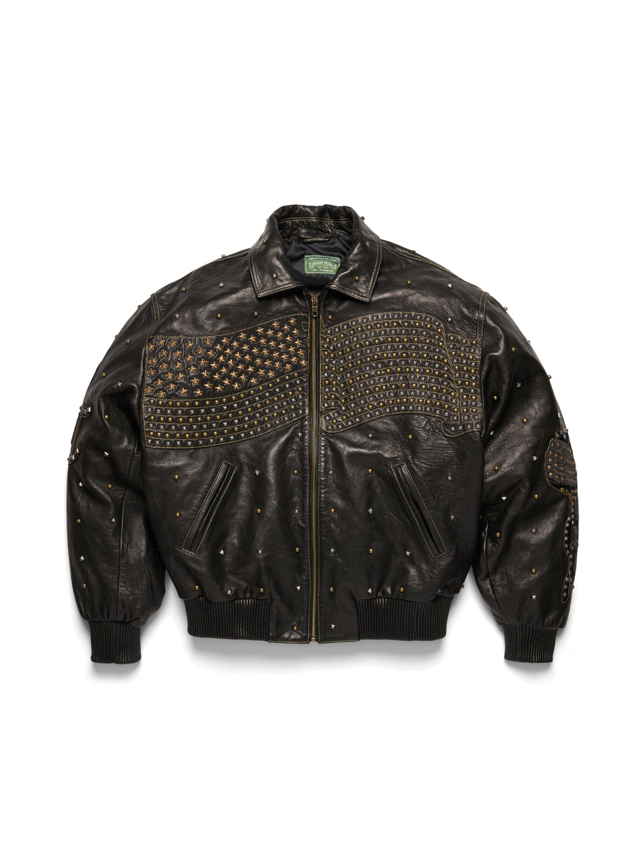 LadyLibertyStuddedLeatherJacke