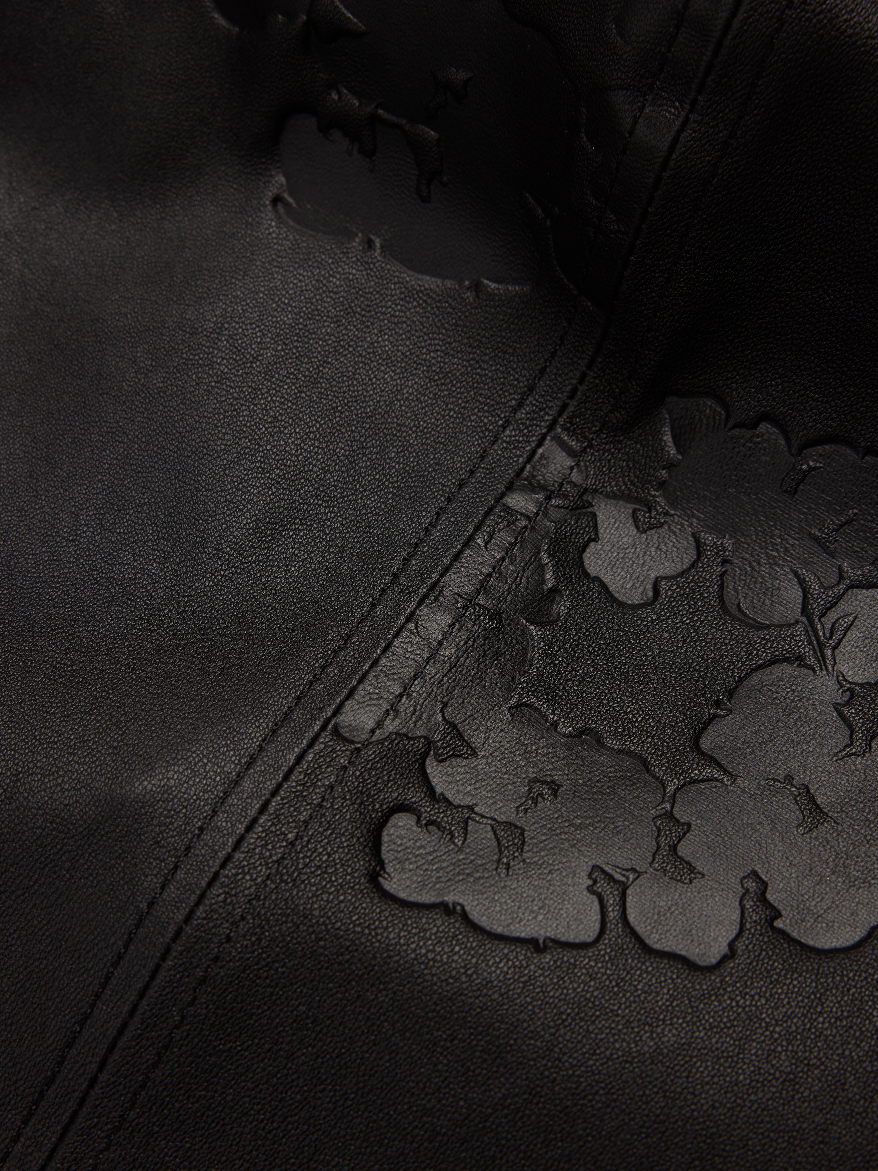 Cotton Wreath Leather Durag Black – DENIM TEARS
