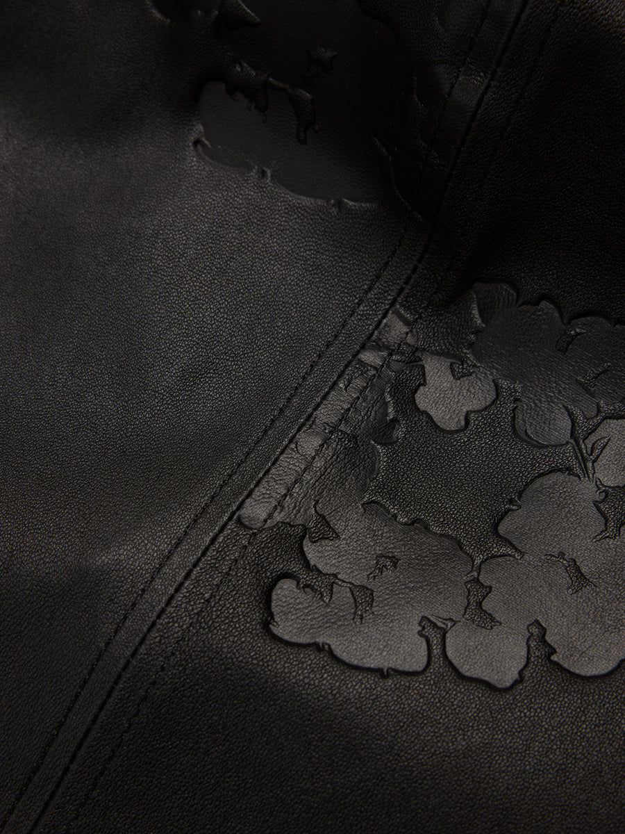Cotton Wreath Leather Durag Black – DENIM TEARS