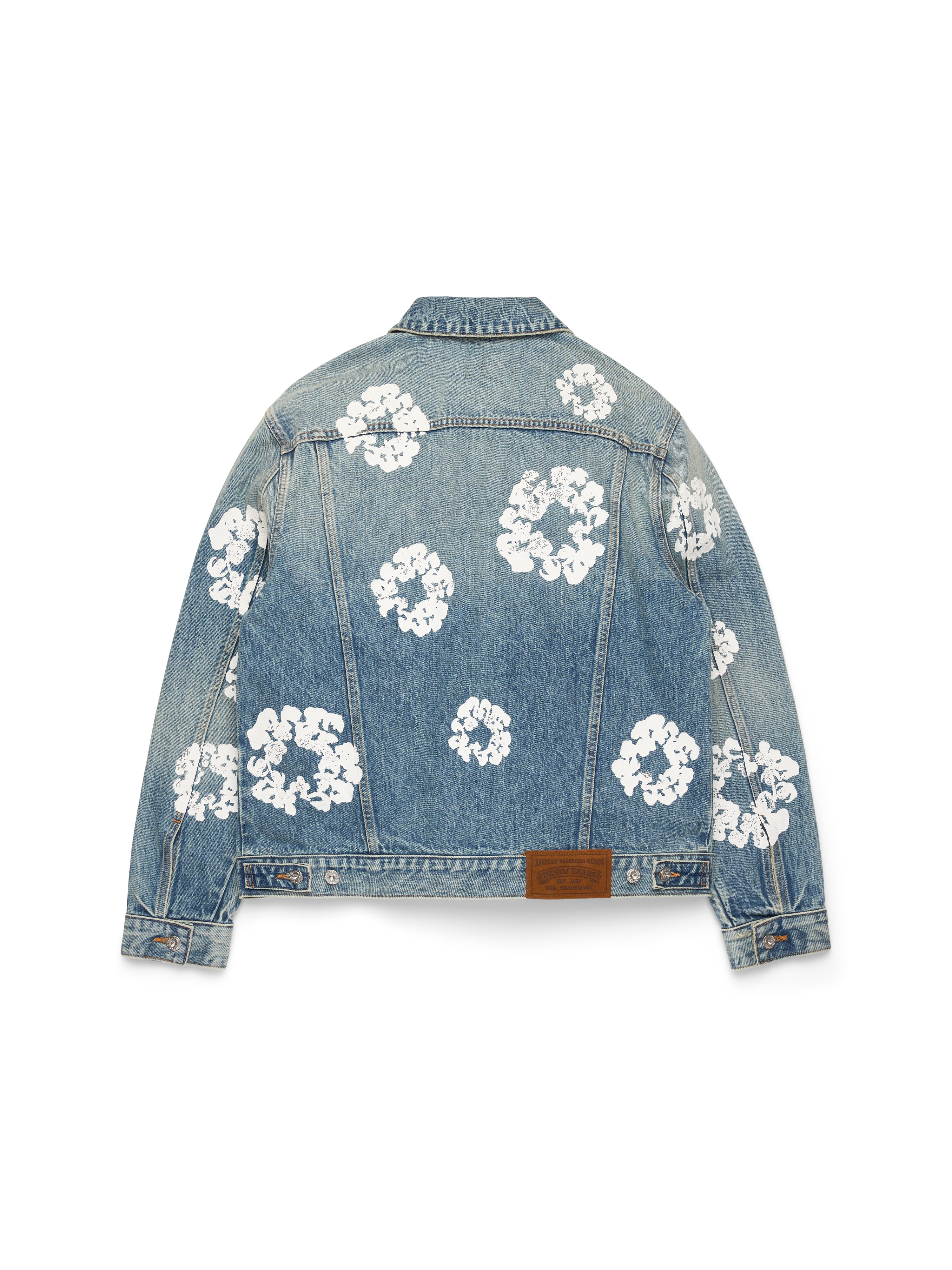 Cotton Wreath Denim Jacket Light Wash – DENIM TEARS