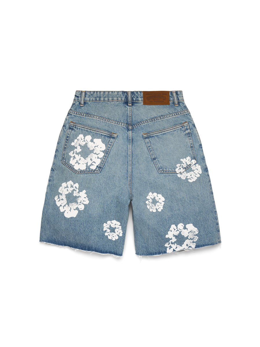 Light Wash Cotton Wreath Denim Short – DENIM TEARS