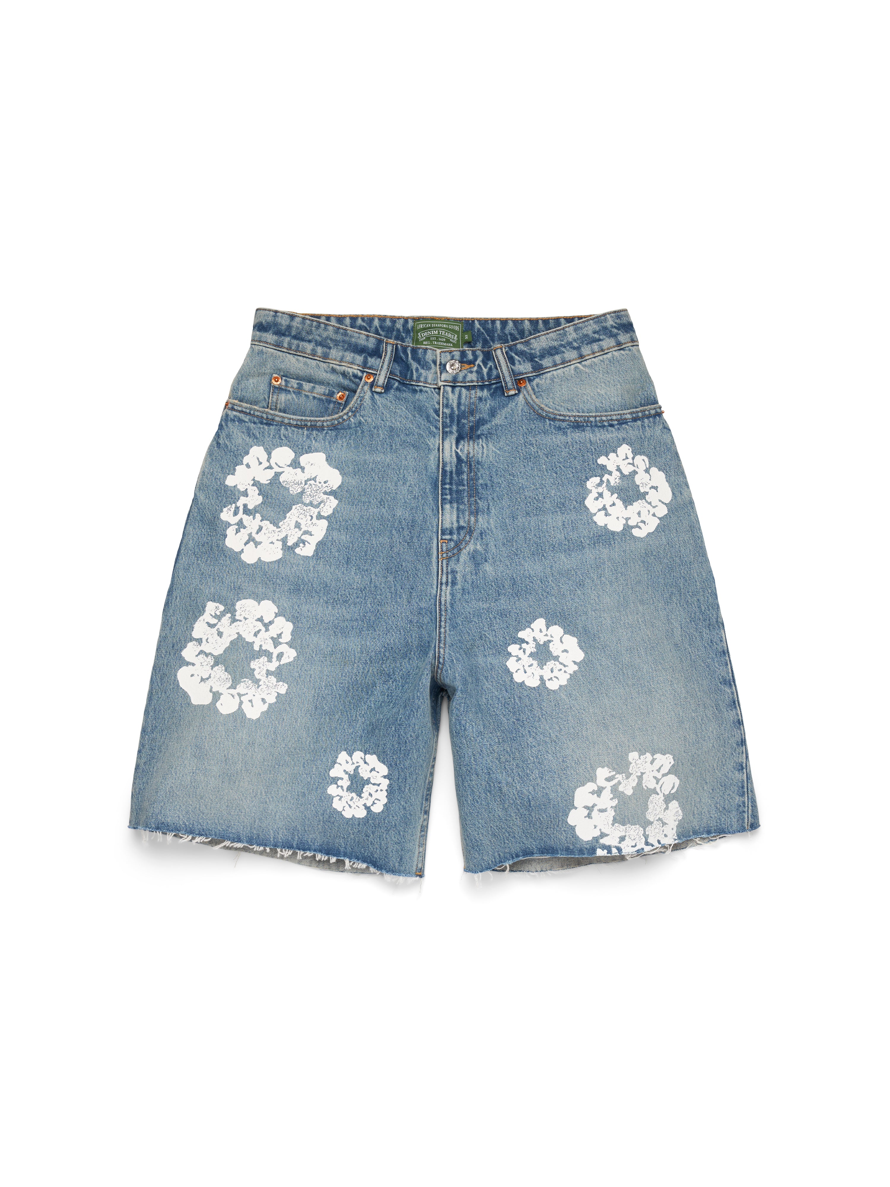 Light Wash Cotton Wreath Denim Short – DENIM TEARS
