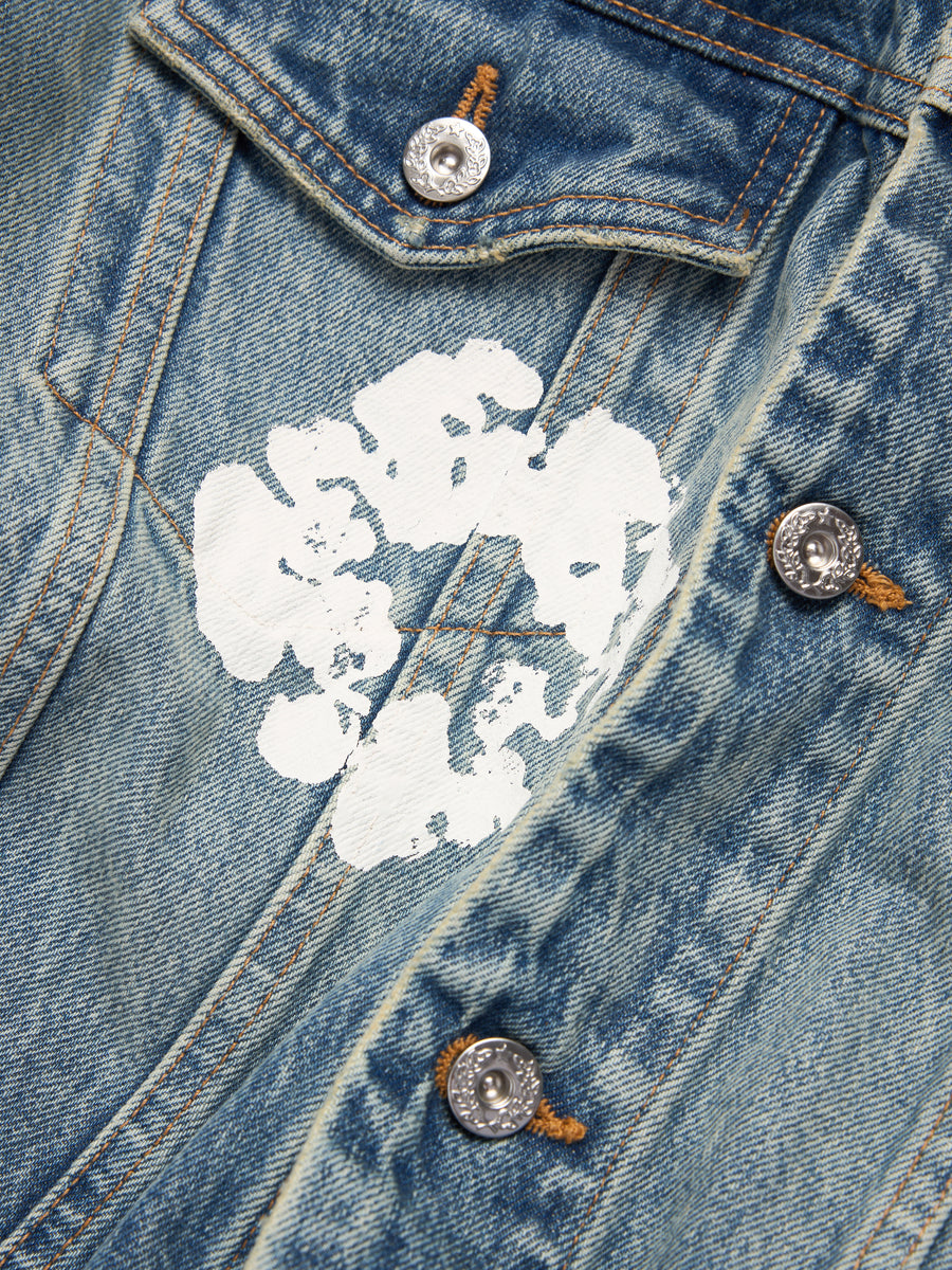 Cotton Wreath Denim Jacket Light Wash – DENIM TEARS