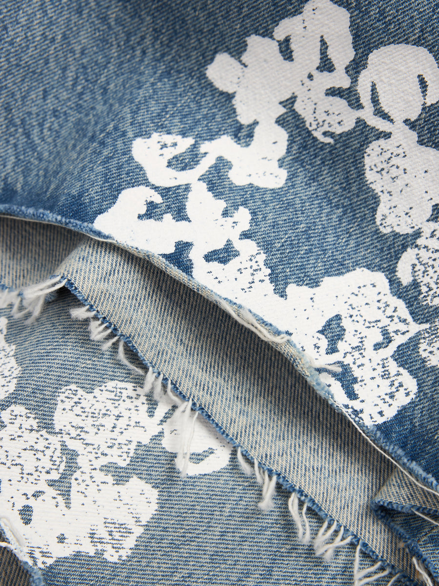 Light Wash Cotton Wreath Denim Short – DENIM TEARS