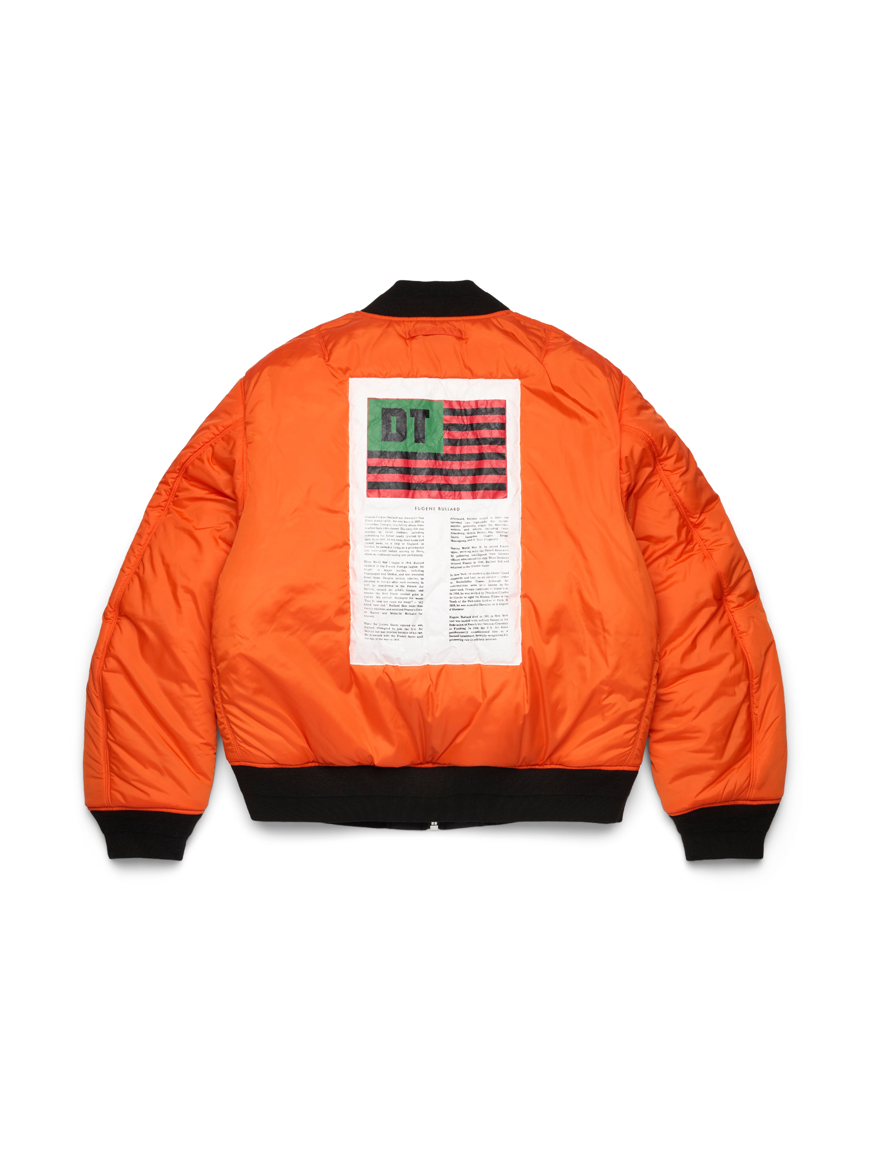Cotton Wreath MA-1 Bomber Jacket Black – DENIM TEARS