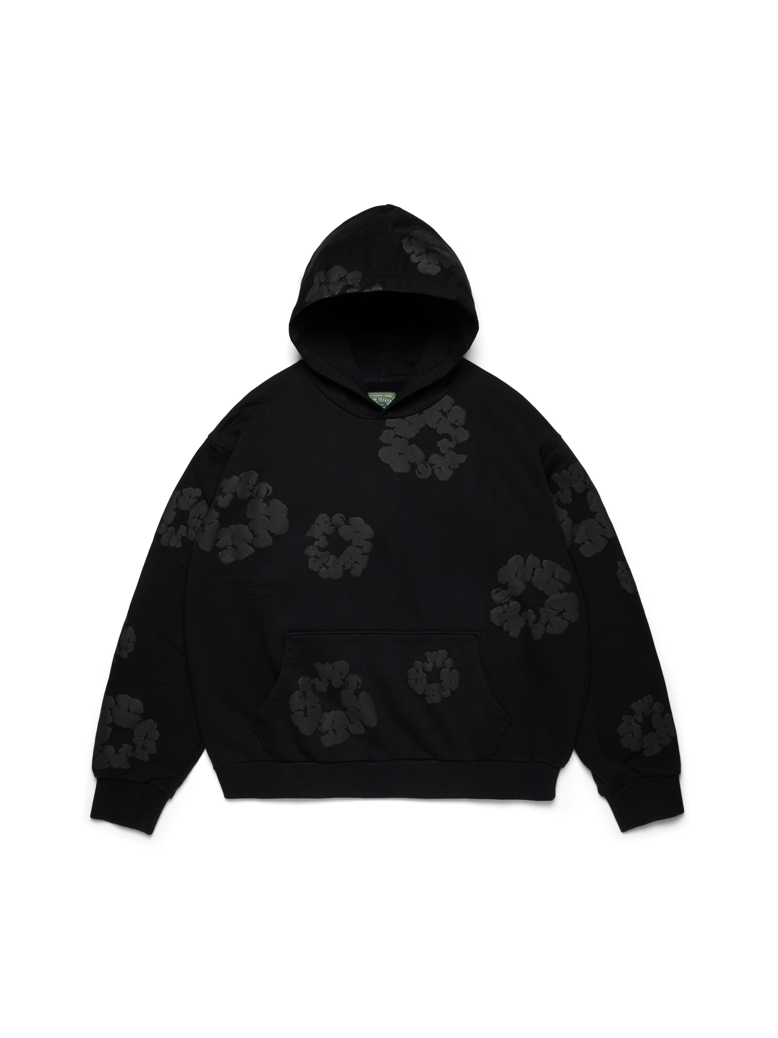 Denim Tears Mono Wreath Hoodie ブラック S 新品 Denim Tears Cotton Wreath Hoodie Black Monochrome – SneakCenter