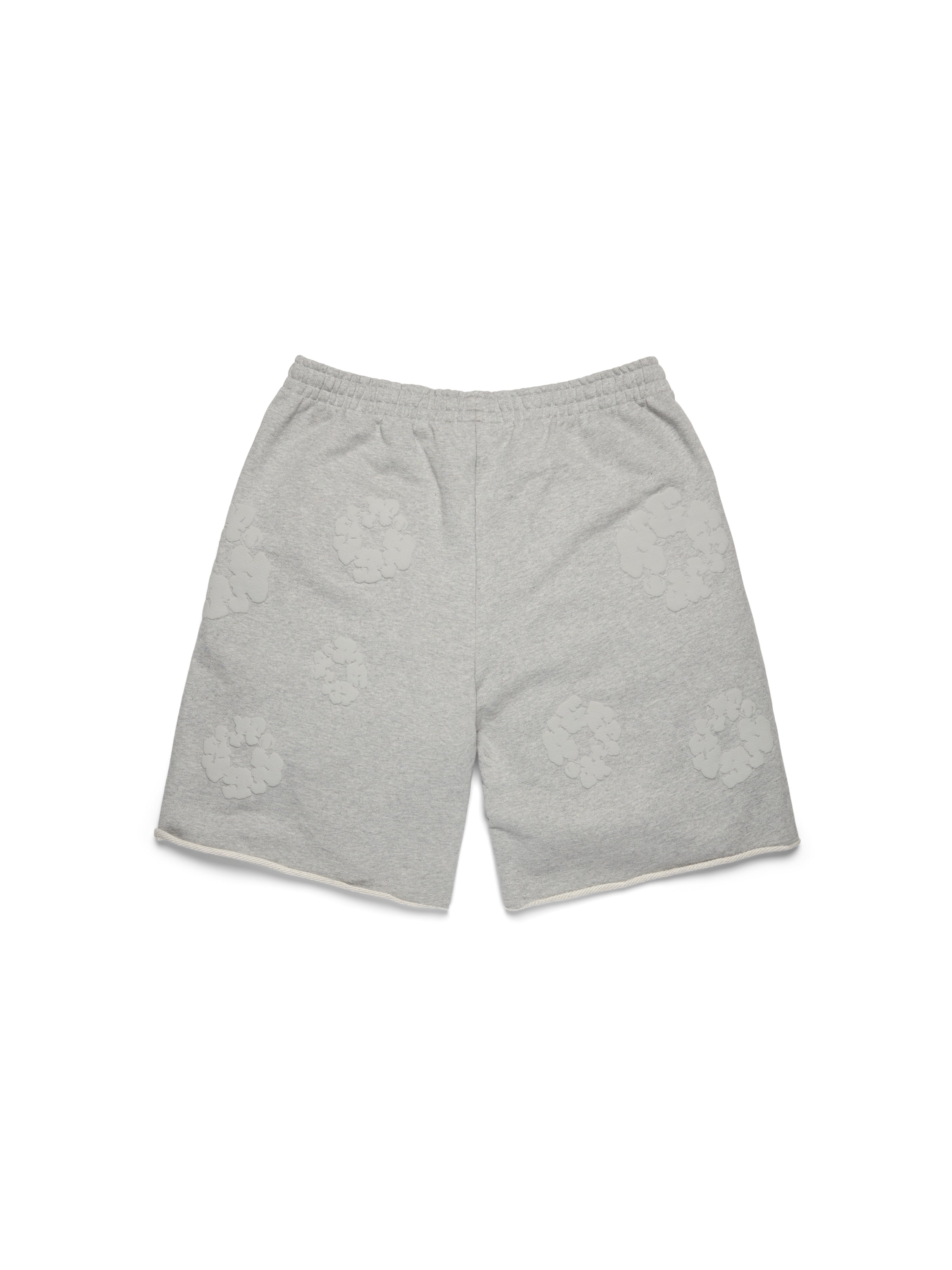 Mono Cotton Wreath Sweatshorts Grey – DENIM TEARS