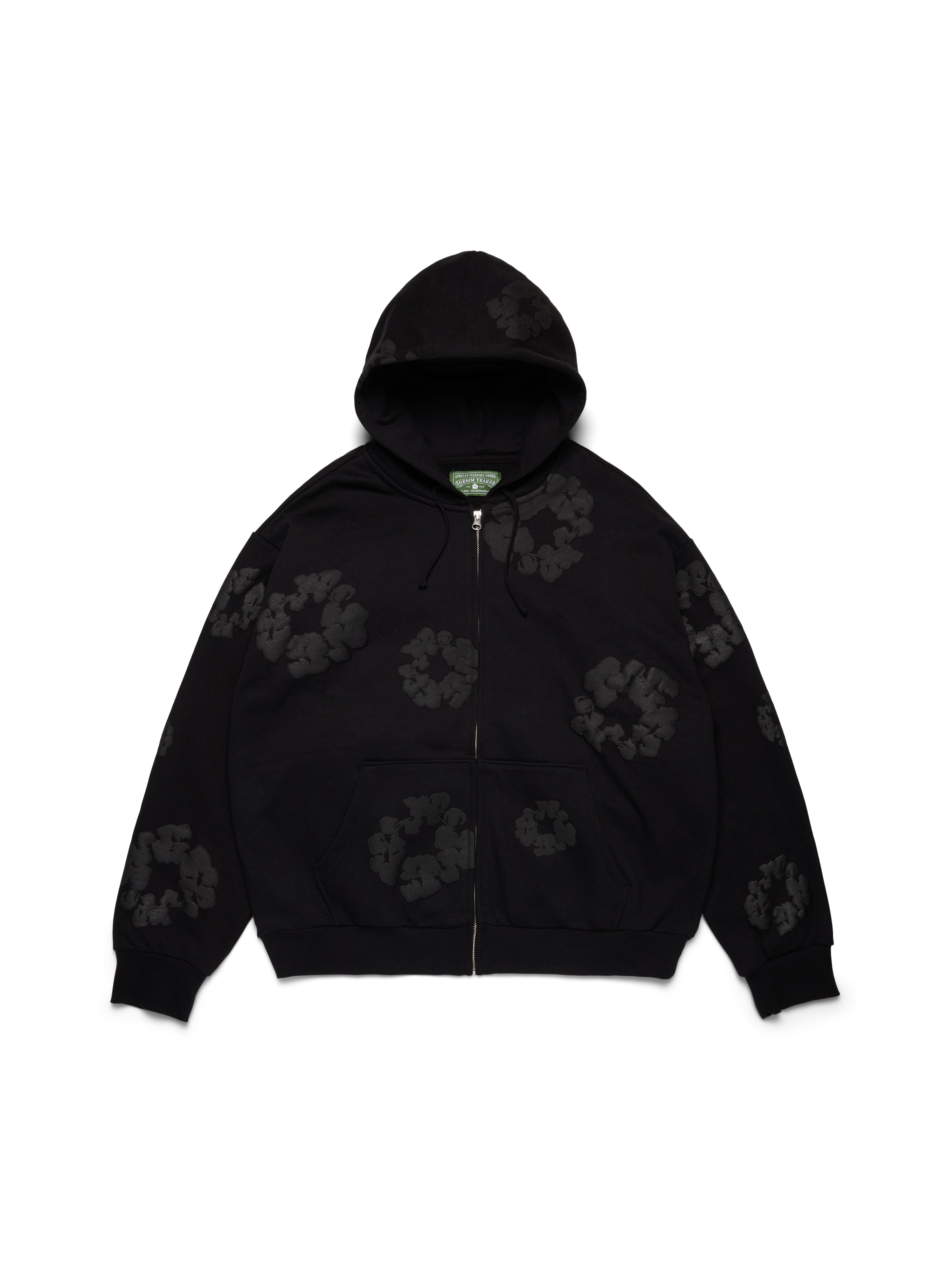 Denim Tears Mono Wreath Hoodie ブラック S 新品 Denim Tears Cotton Wreath Hoodie Black Monochrome – SneakCenter