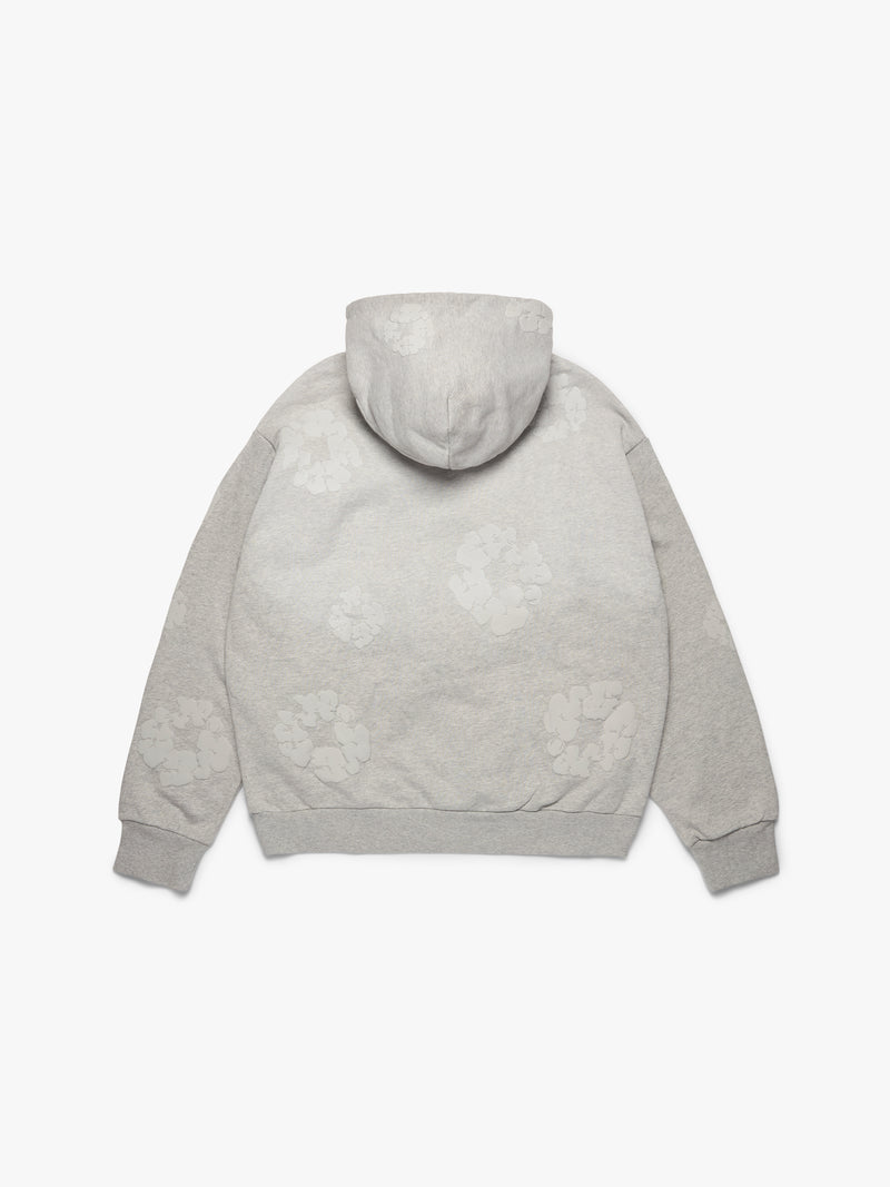 Mono Cotton Wreath Hoodie Grey