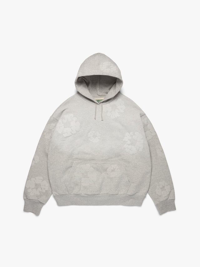 Mono Cotton Wreath Hoodie Grey