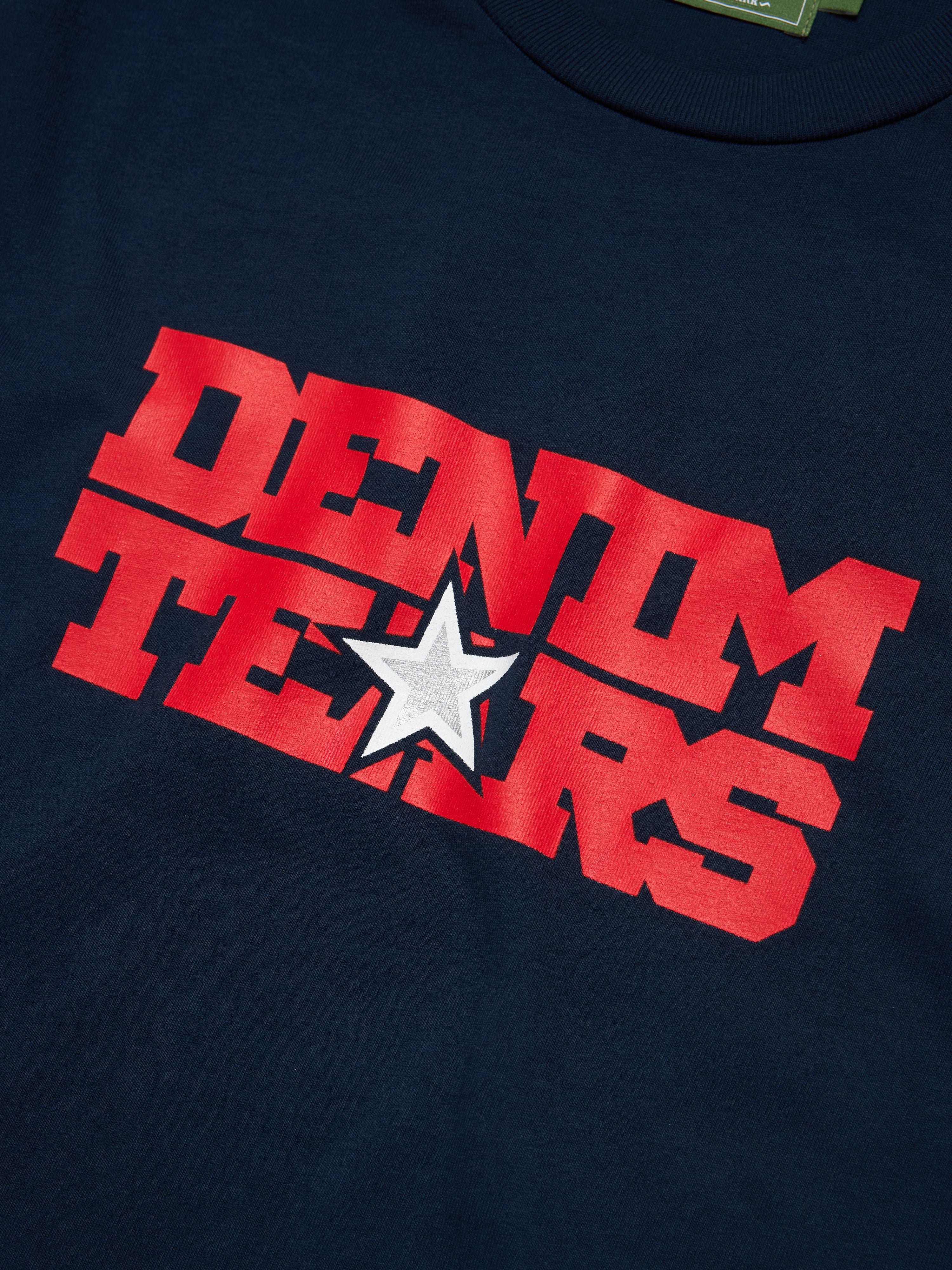 Most Dangerous Tee Navy – DENIM TEARS