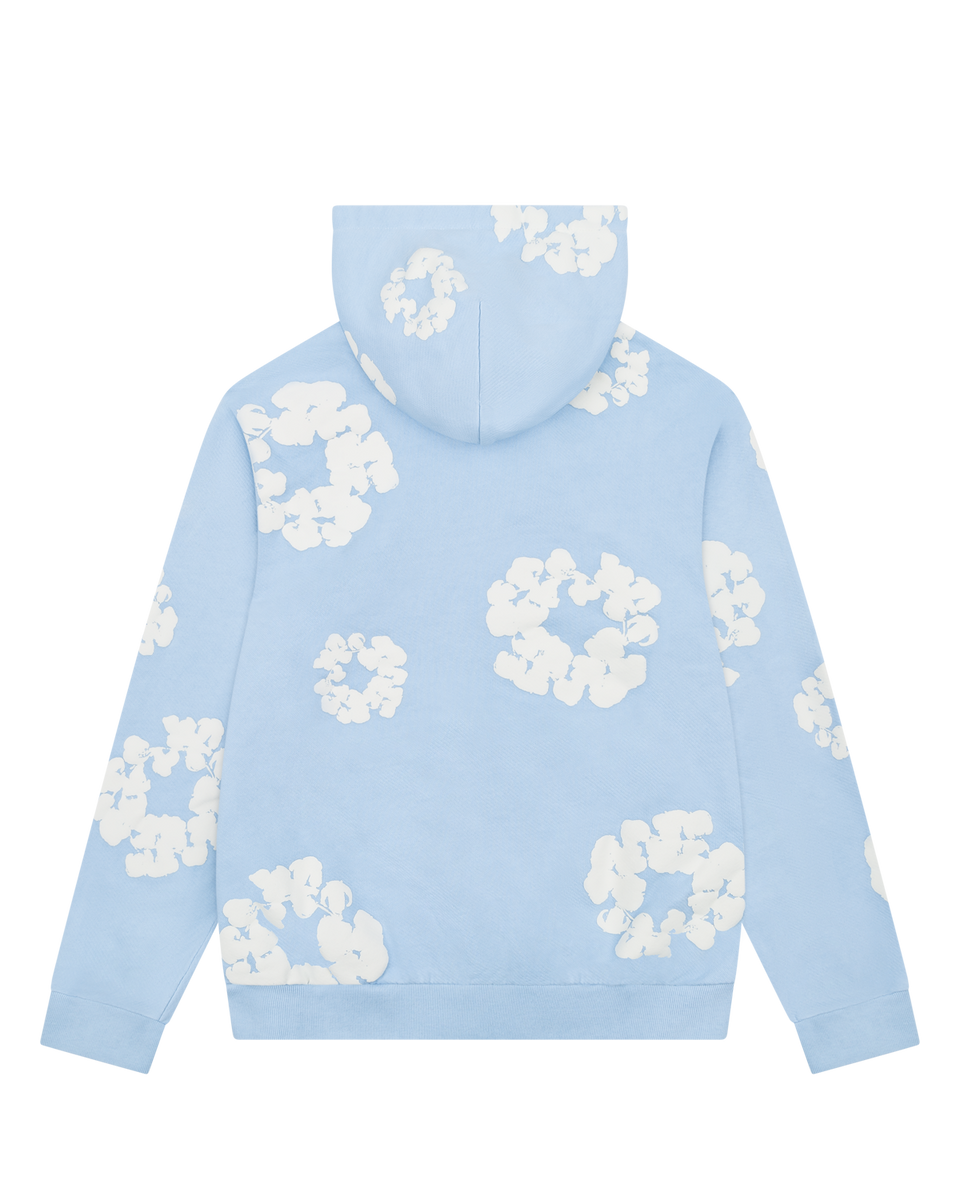 The Cotton Wreath Hoodie Powder Blue – DENIM TEARS