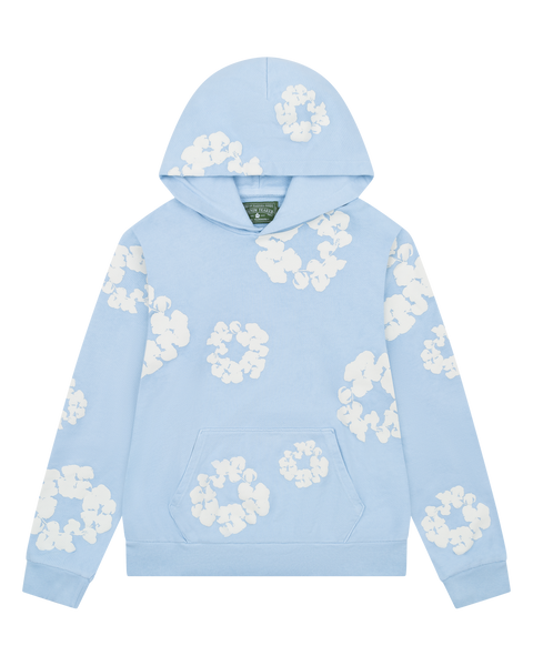 The Cotton Wreath Hoodie Powder Blue – DENIM TEARS The Cotton Wreath Hoodie Powder Blue – DENIM TEARS