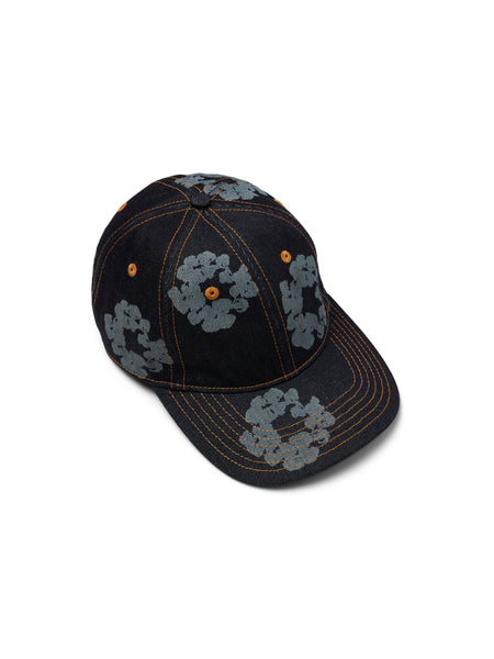 Mono Cotton Wreath Raw Denim Cap Washed Indigo – DENIM TEARS Mono Cotton Wreath Raw Denim Cap Washed Indigo – DENIM TEARS
