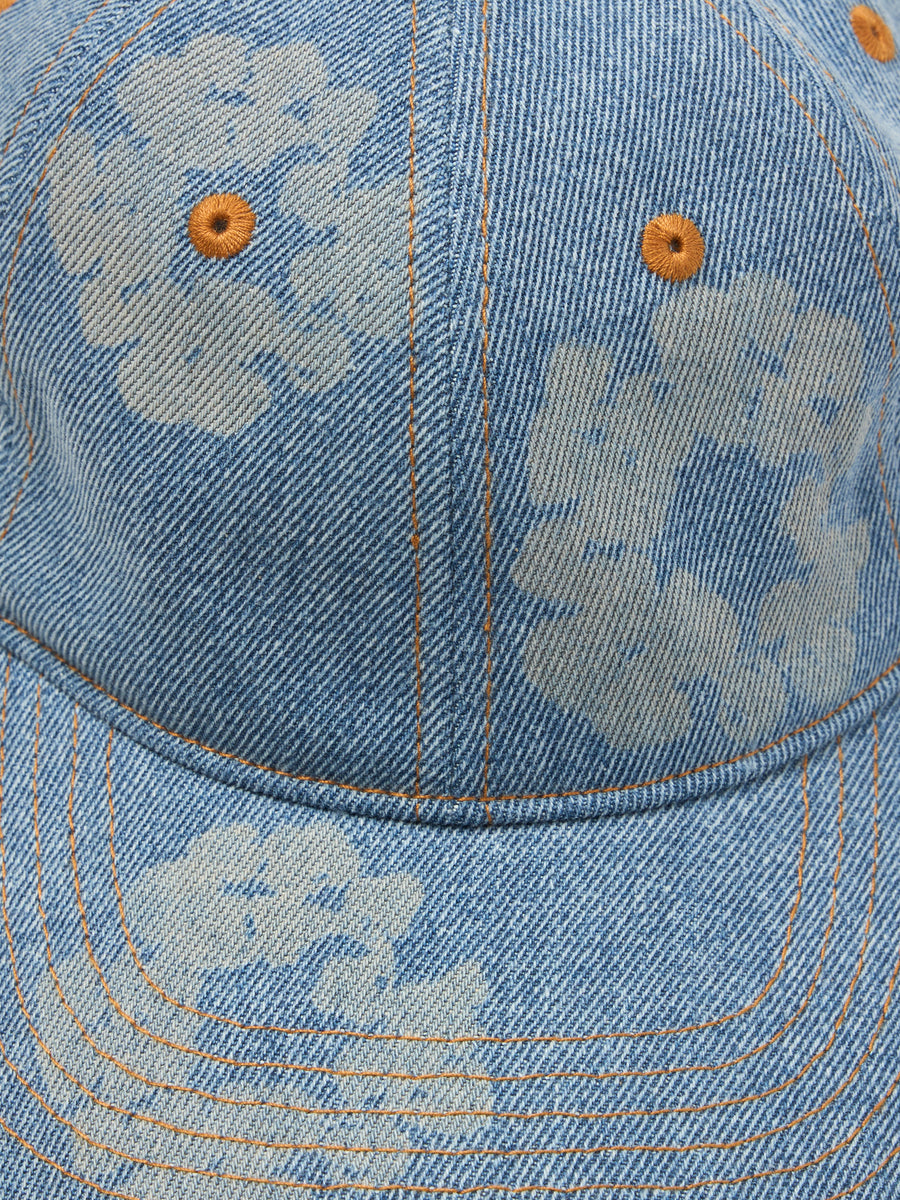 Mono Cotton Wreath Raw Denim Cap Light Wash – DENIM TEARS
