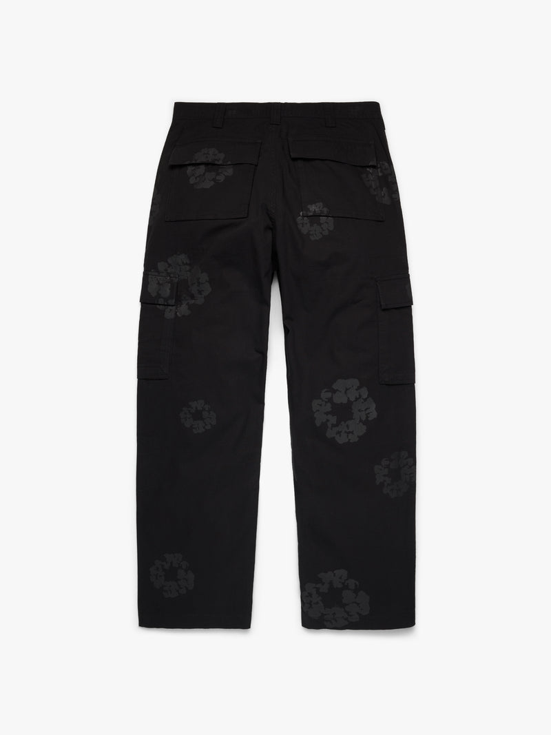 Mono Wreath Cargo Pant Black